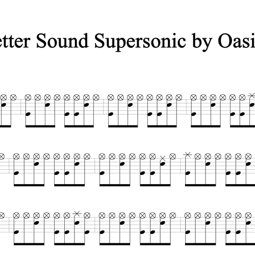 鼓谱*New Better Sound Supersonic by Oasis Cover.asp